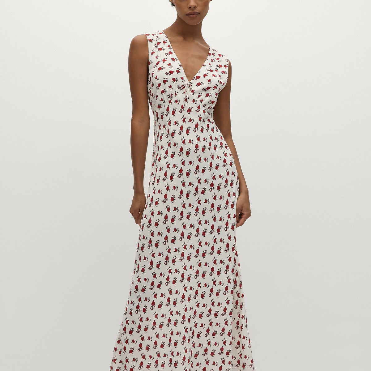 Josephine Maxi Dress Hazy Rose Deep Red - Final Sale