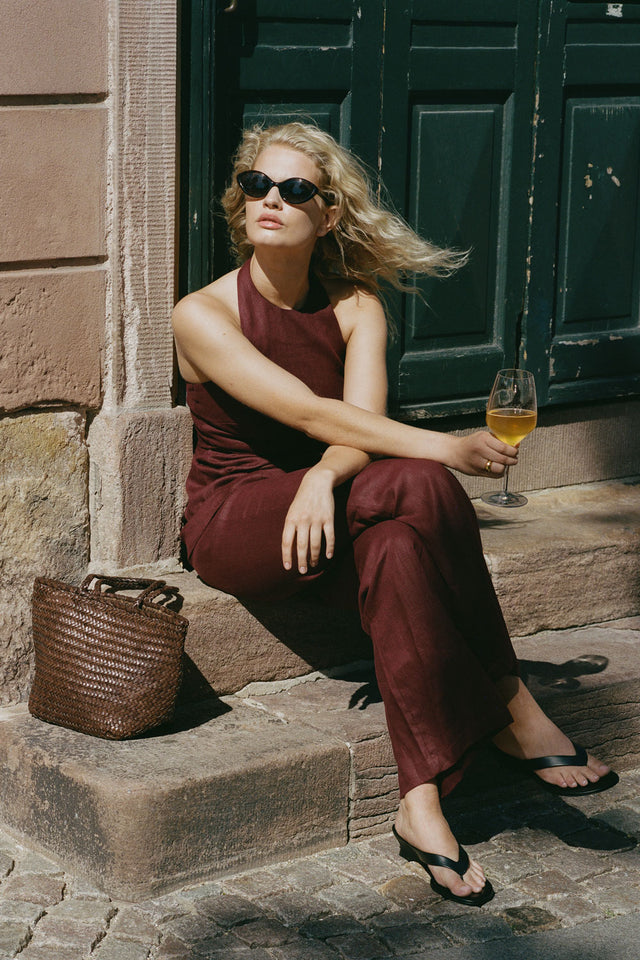 Syna Pant Bordeaux
