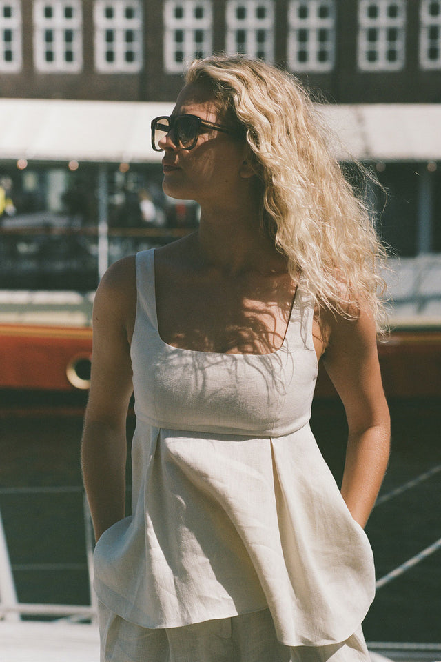 Ellie Top Ecru