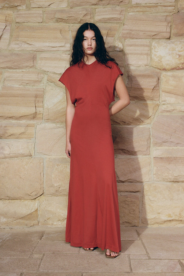 Colmar Maxi Dress Garnet