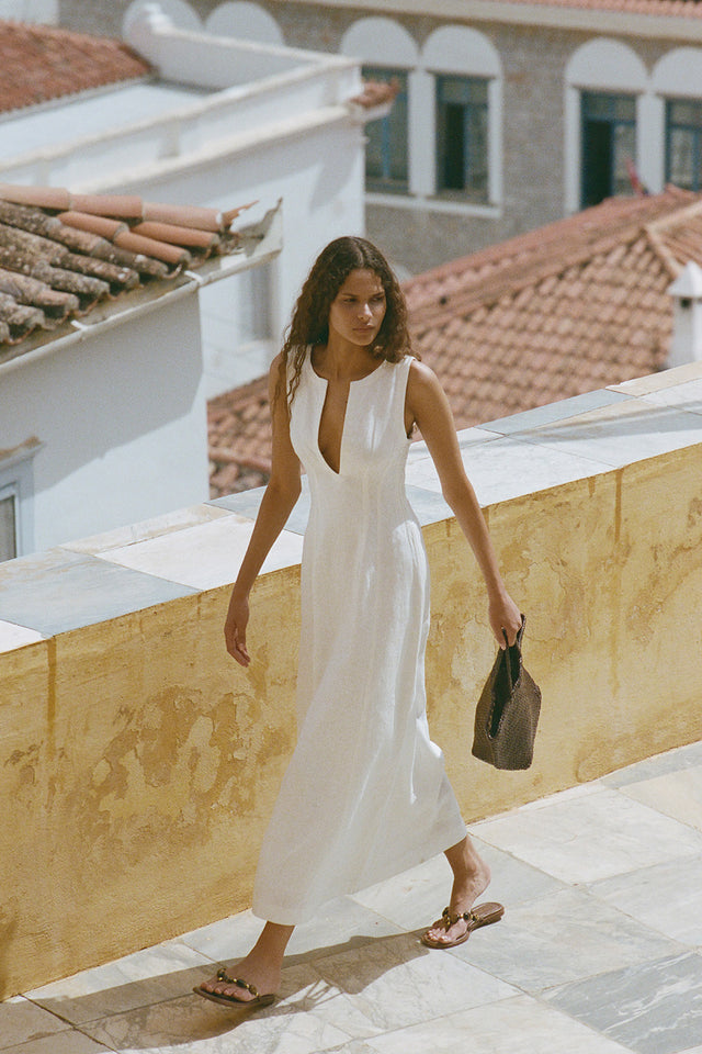 Melia Maxi Dress White