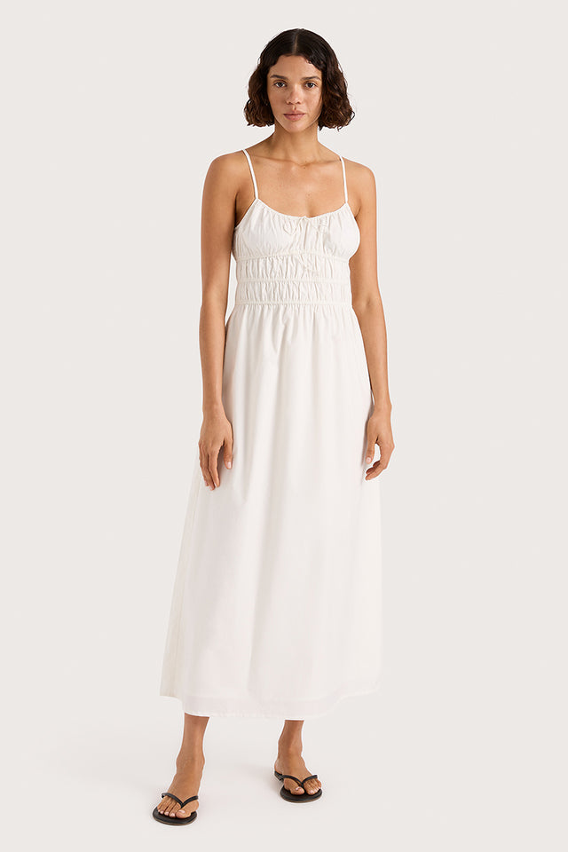 Marianne Midi Dress White