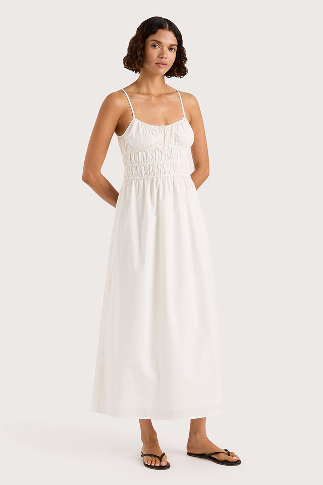 Marianne Midi Dress White