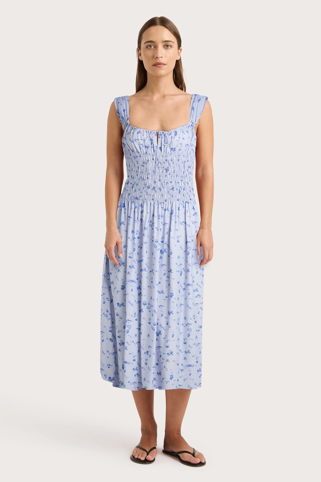 Yerres Midi Dress Blossom Blue