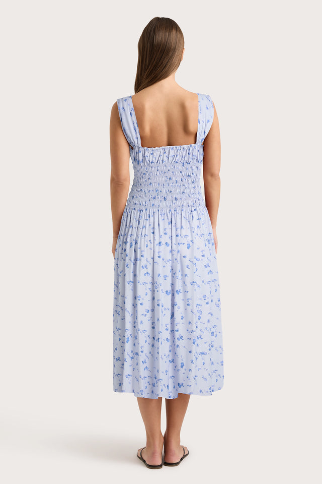 Yerres Midi Dress Blossom Blue