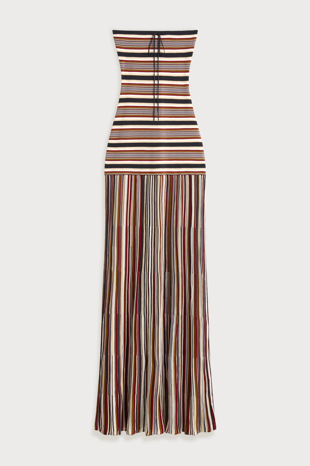 Valmir Maxi Dress Luis Stripe Faded Butter