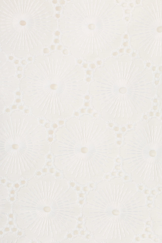 Milana Midi Dress Dolce Broderie White