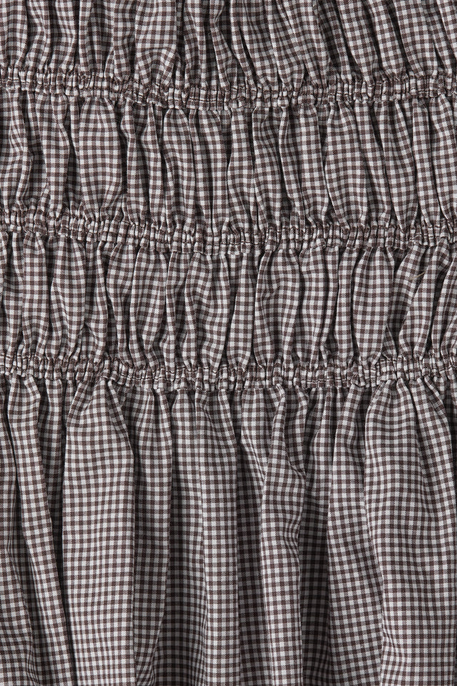 Janne Mini Dress Hanne Gingham Espresso