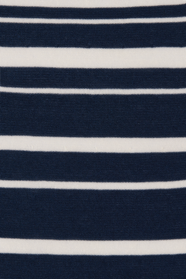 Axel Maxi Dress Accordion Stripe Cream Navy