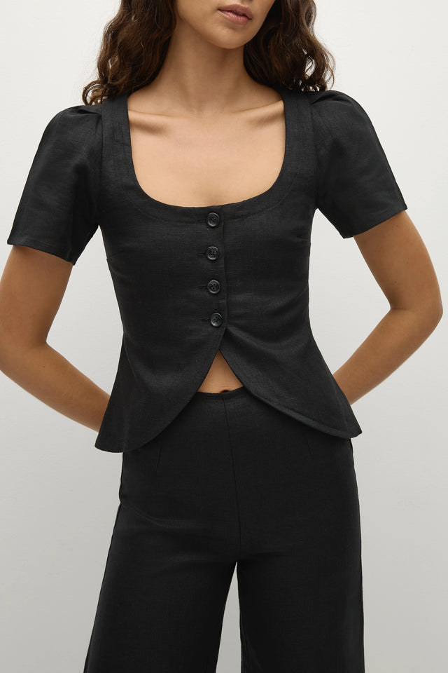 Audrey Vest Black