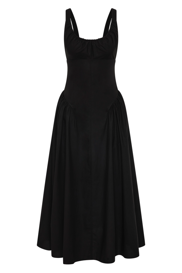 Olas Midi Dress Black