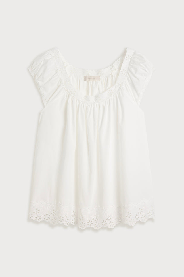 Elani Top Esperanza Lace Antique White