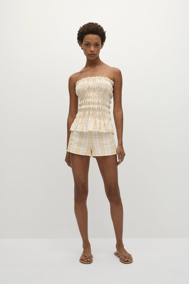 Lila Mini Shorts Piato Check