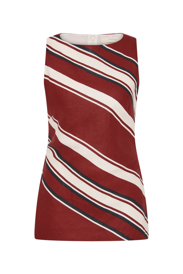 Miel Tunic Top Hydra Stripe