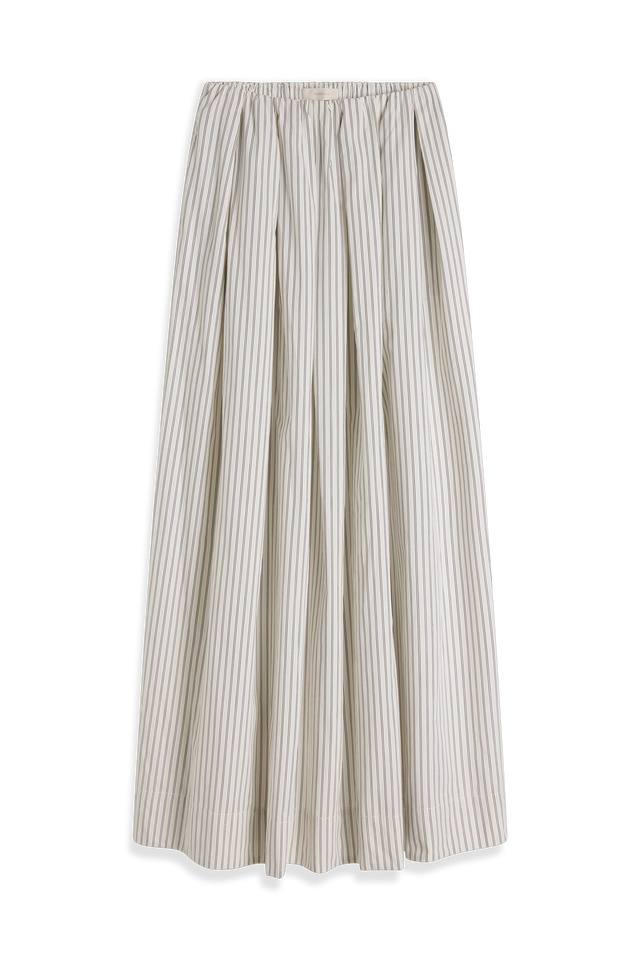 Eliana Skirt Oliva Stripe Ecru