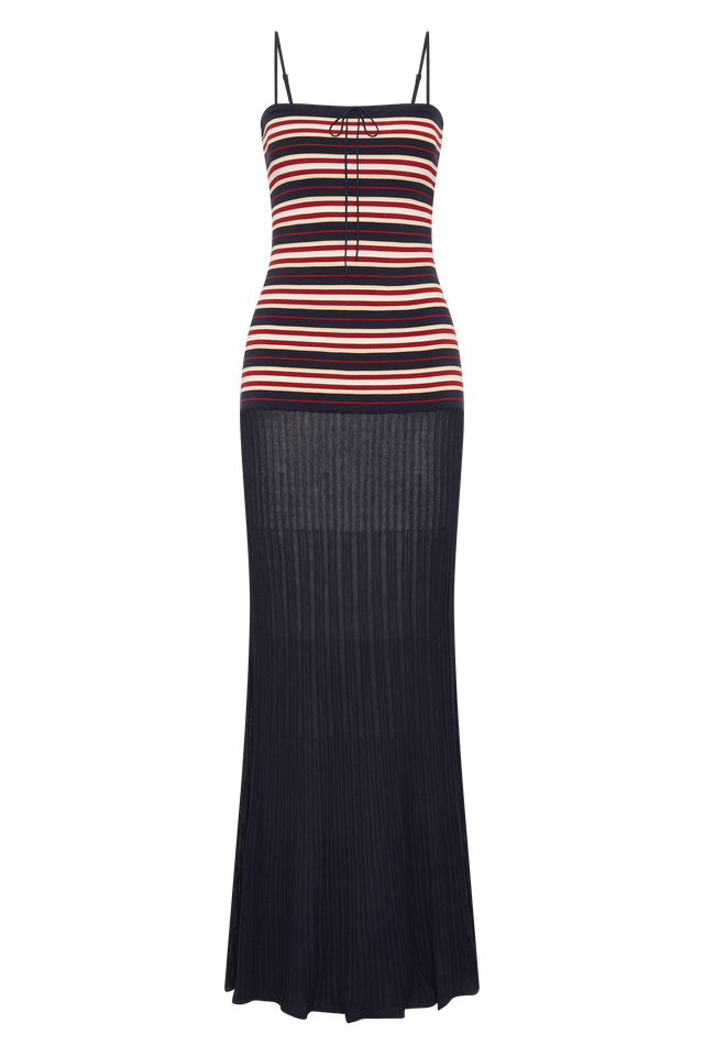Doris Maxi Dress Cila Stripe Navy