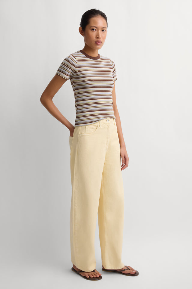 Malia Denim Pant Faded Butter