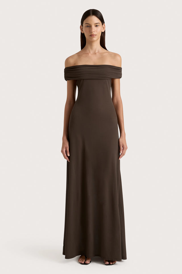 Sofie Maxi Dress Chocolate Brown - Final Sale