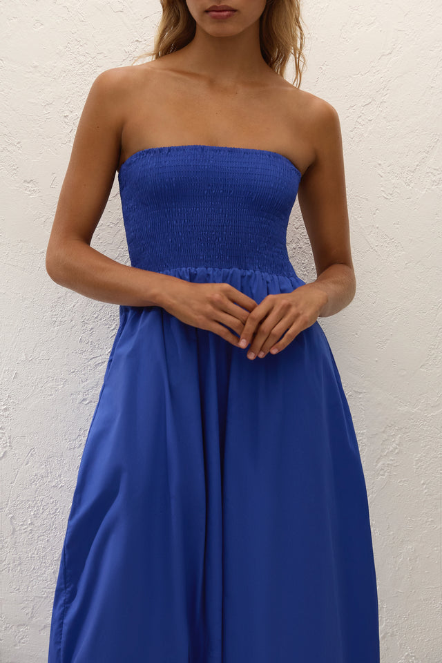 Lunaire Midi Dress Cobalt