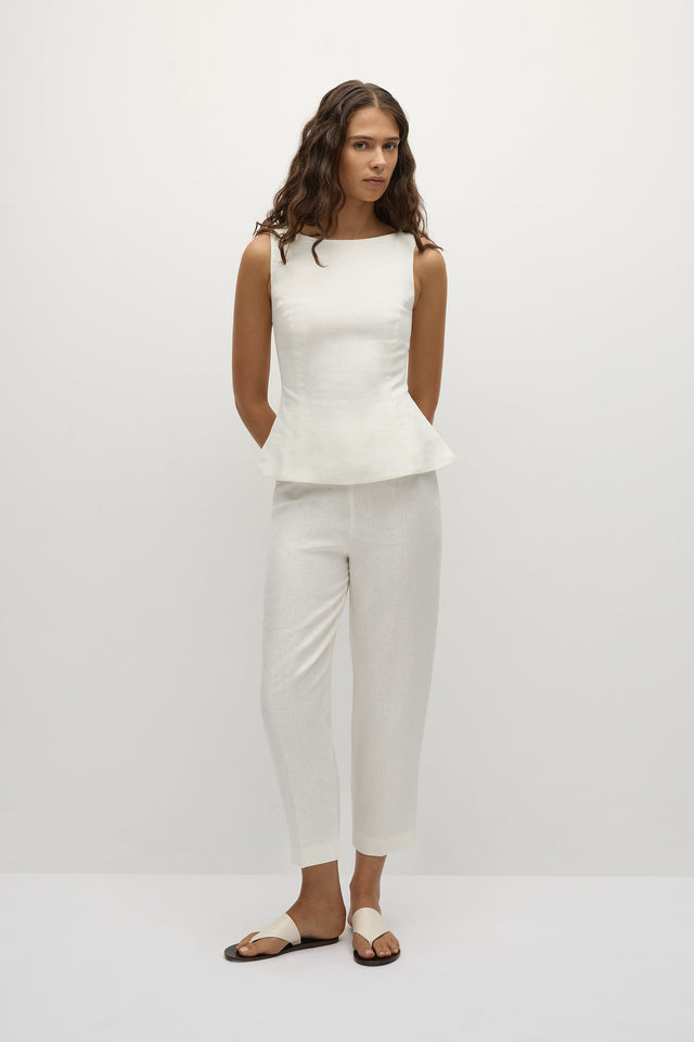 Claudine Pant White - Final Sale