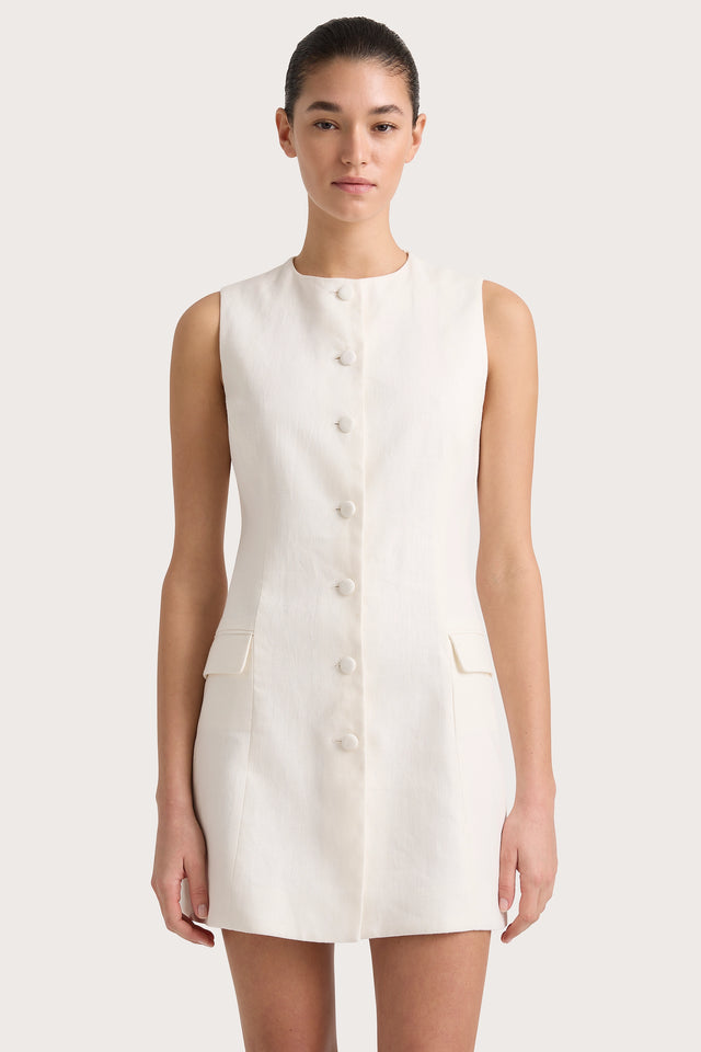 Jane Mini Dress White