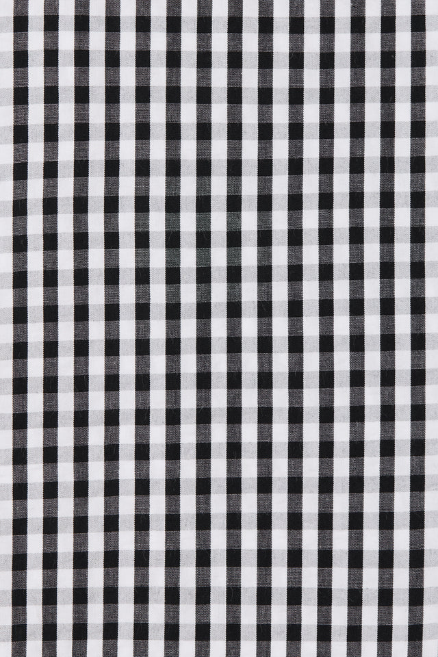 Chiara Midi Dress Black Textured Gingham