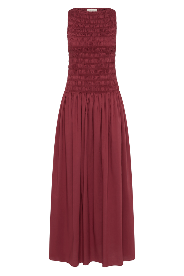 Margot Midi Dress Rhubarb
