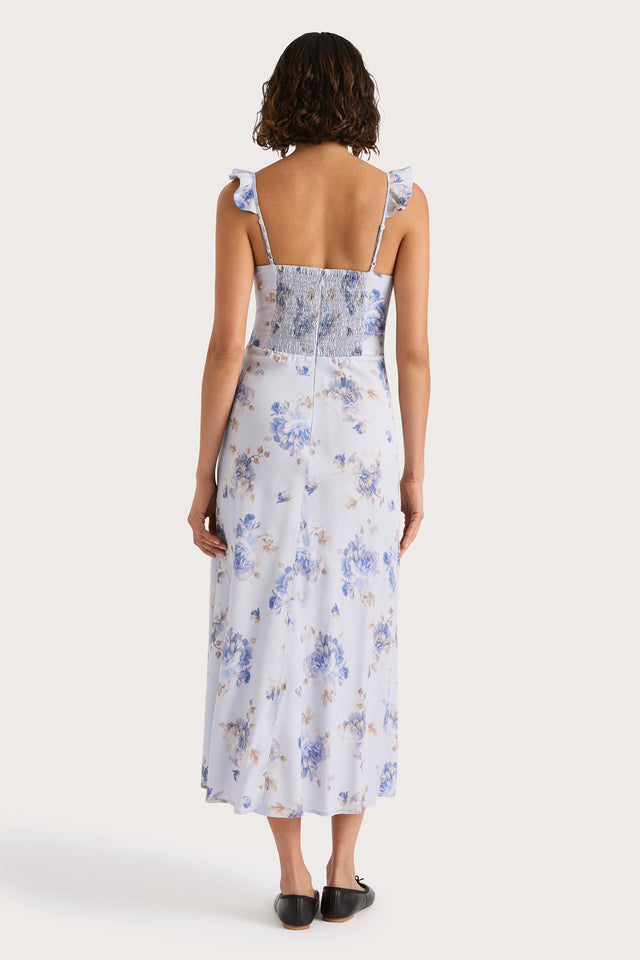 Yvonne Midi Dress Leona Floral Lilac