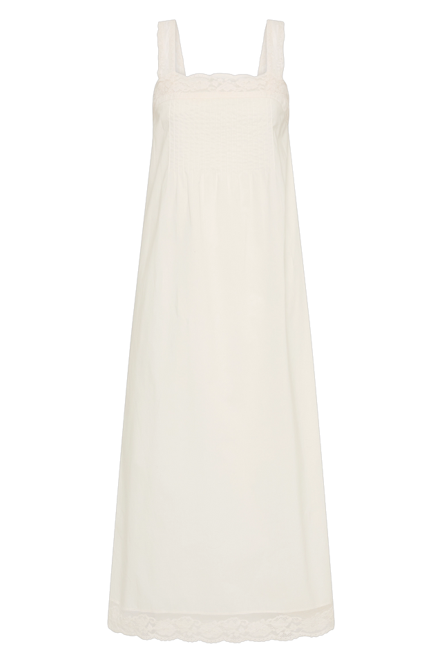 Cristina Midi Dress Mila Lace Ivory