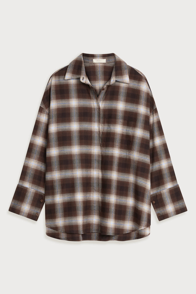 Clemente Shirt Cantilo Check Carob