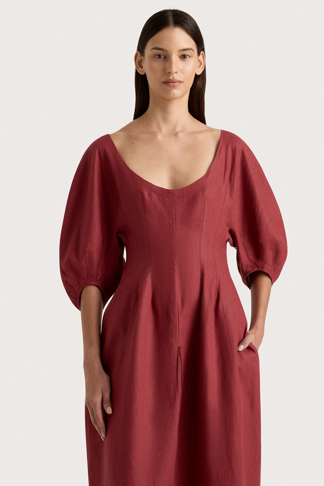 Raynara Maxi Dress Wine