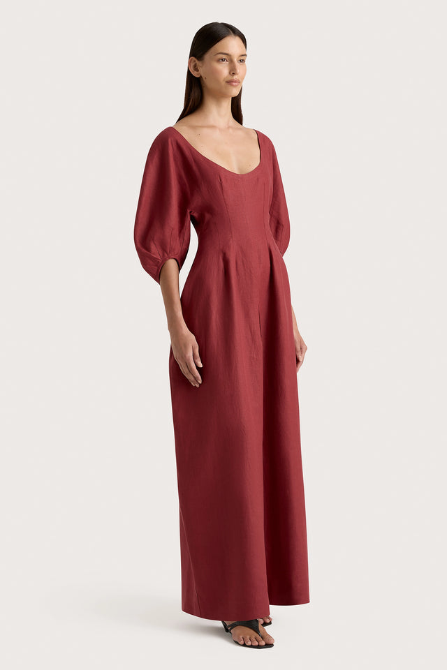 Raynara Maxi Dress Wine