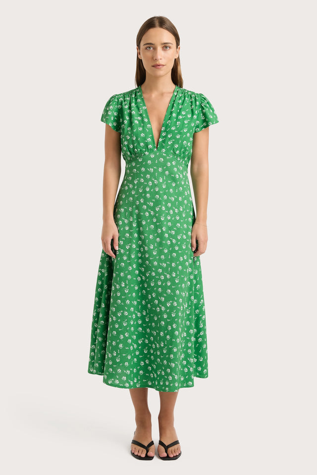 Doiret Midi Dress Green