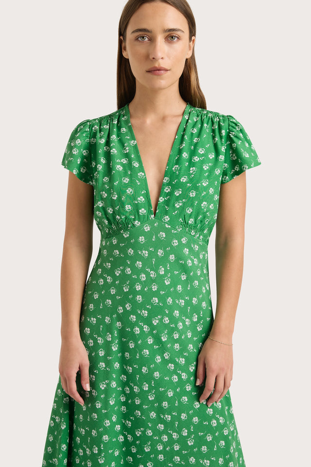 Doiret Midi Dress Green