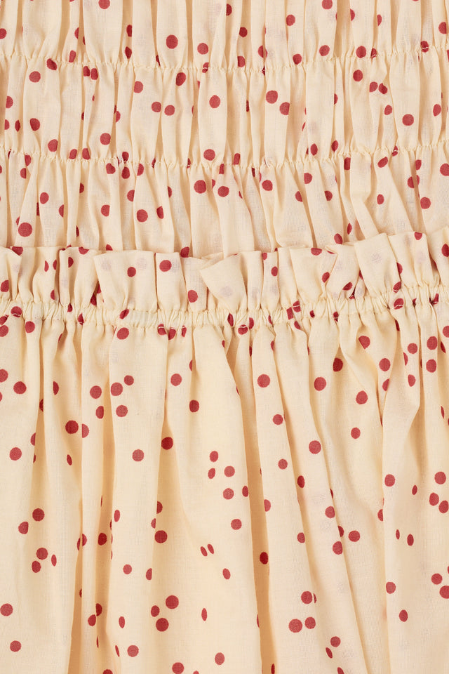 Sorella Midi Dress Linnea Dot Panna