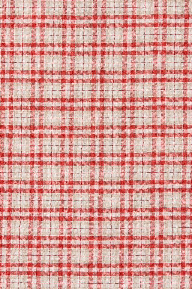 Eudora Midi Dress Vintage Red Check