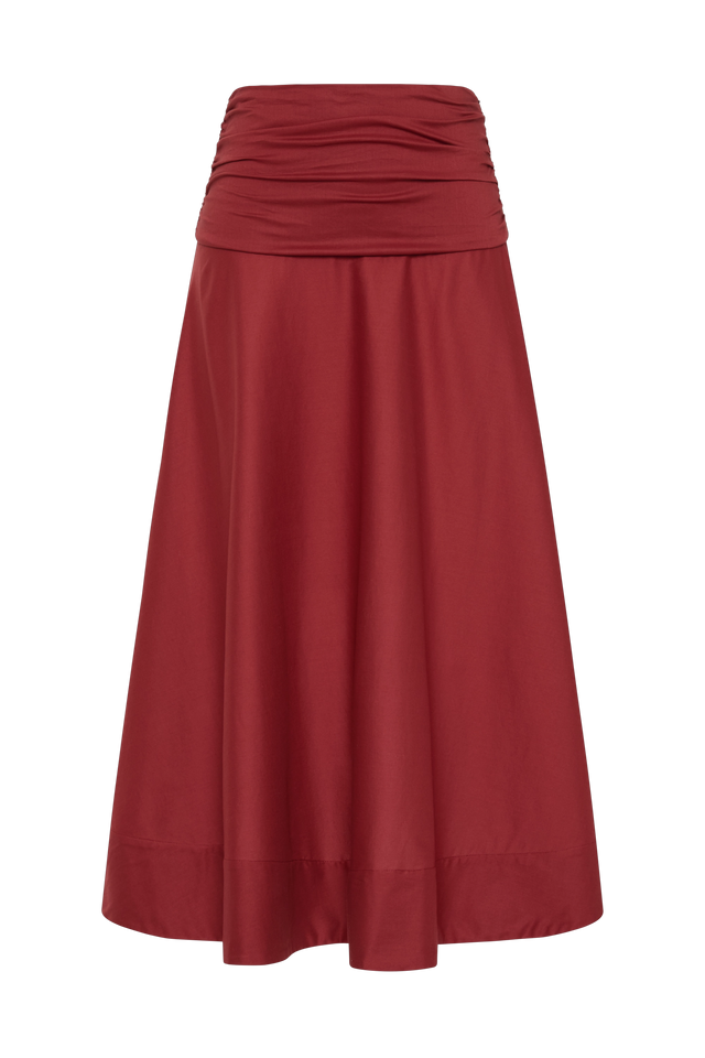 Simone Skirt Porto Red
