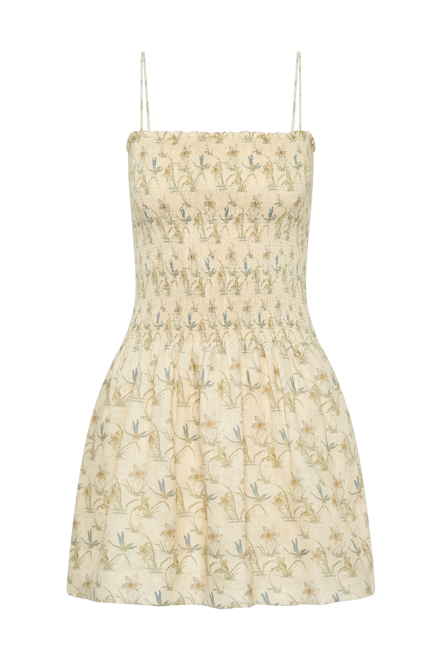 Geriba Mini Dress Daffodil Cream