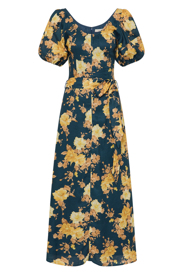 Belen Maxi Dress Nora Floral Navy