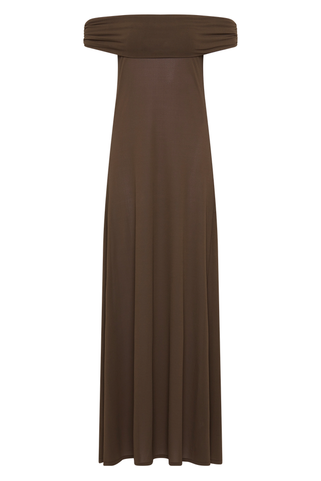 Sofie Maxi Dress Chocolate Brown