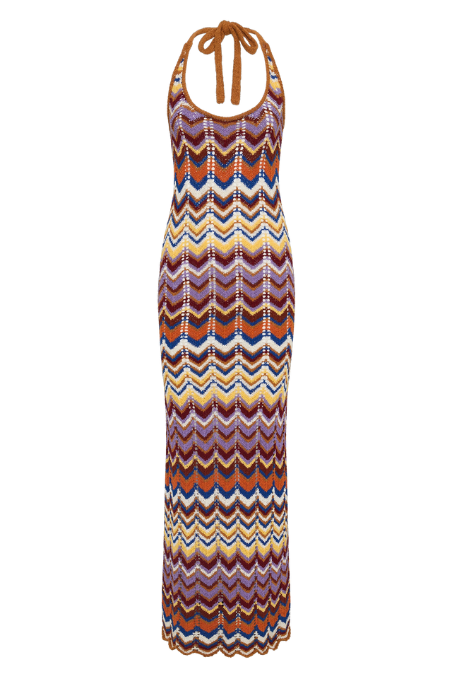 Elisa Maxi Dress Cadaquès Stripe