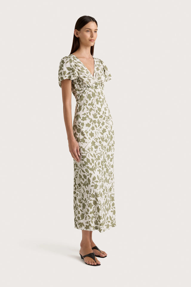 Faithfull the brand solange midi dress best sale