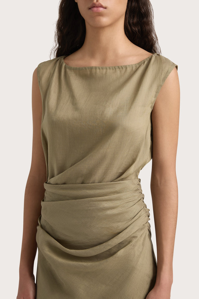 Adelia Maxi Dress Khaki