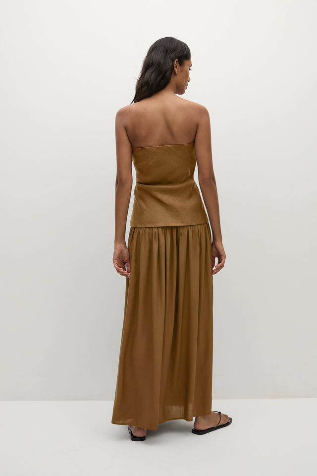 Hedy Maxi Dress Tobacco