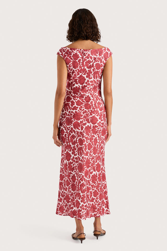 Ilride Maxi Dress Heuchera Print