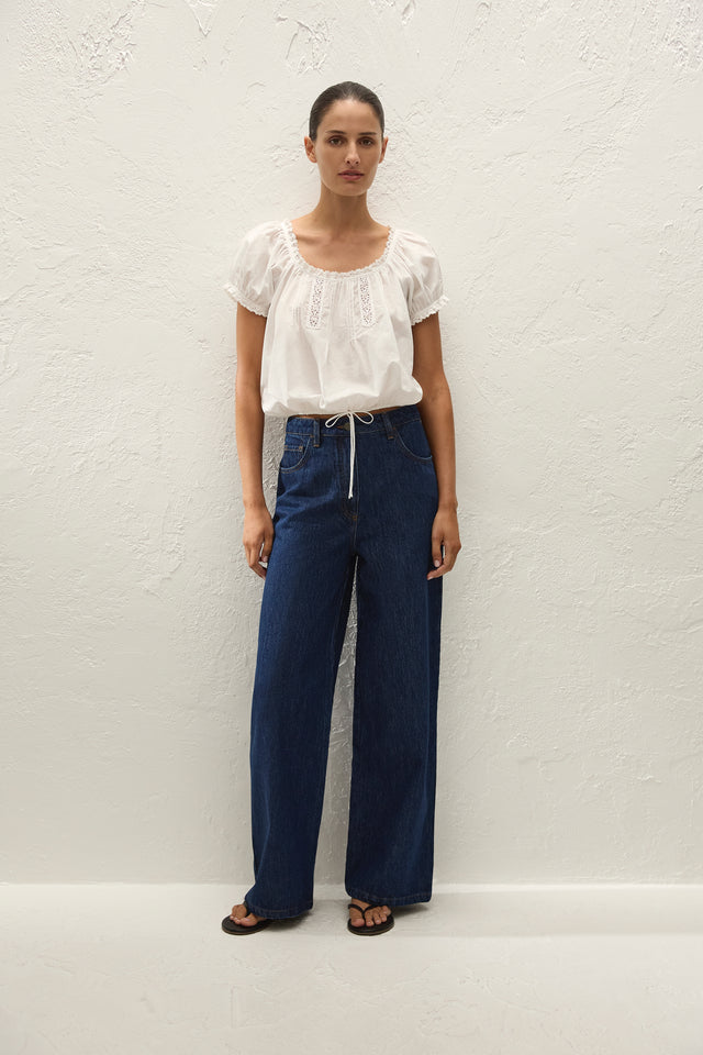 Gabi Top Fernanda Lace Antique White
