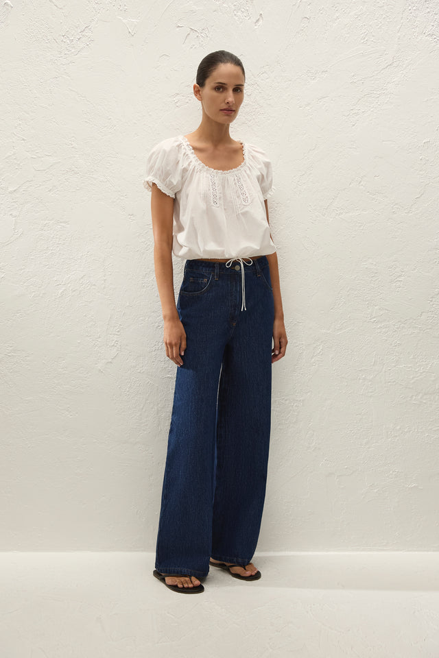 Gabi Top Fernanda Lace Antique White