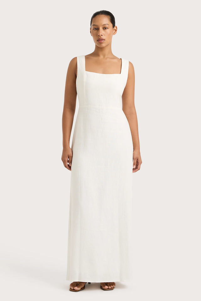 Lais Midi Dress White