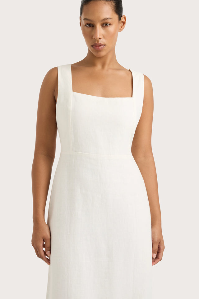 Lais Midi Dress White