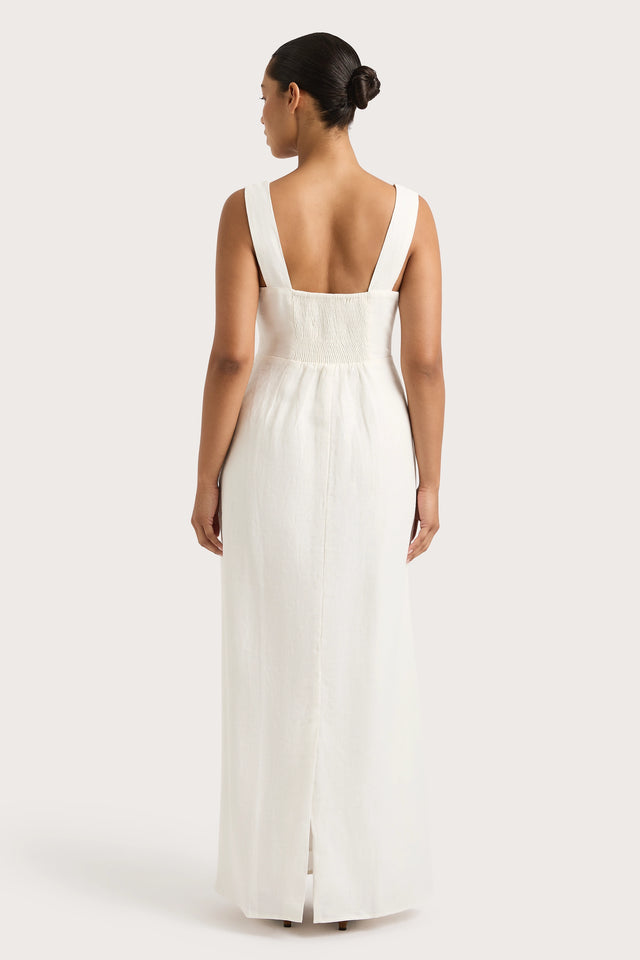 Lais Midi Dress White